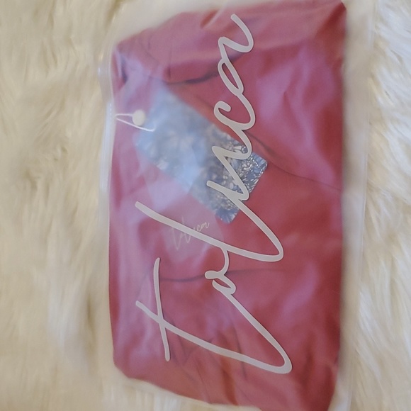 Toluca Swim Gwynne Lace-up Bandana Top - Berry - size M/L - Picture 5 of 12